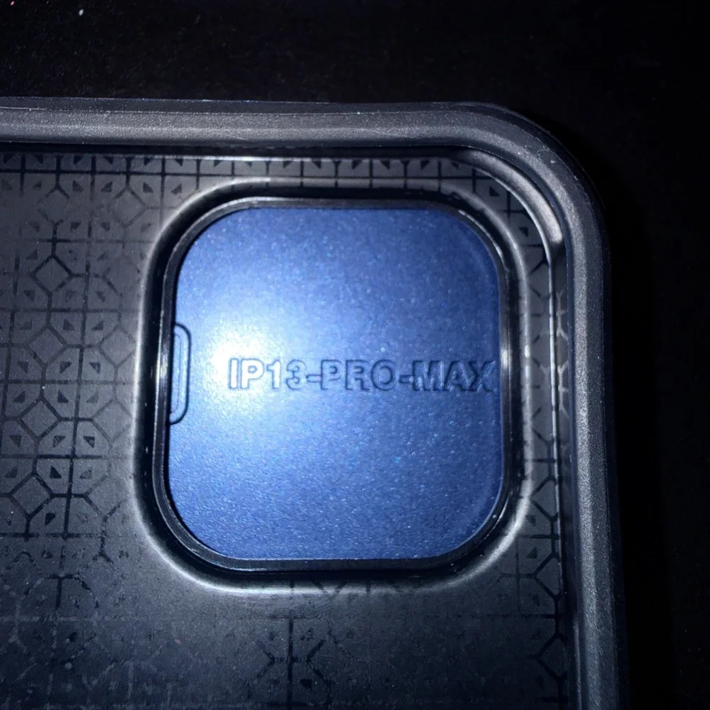 Phone Case iPhone 13 Pro Max Blue NEW Sliding Camera Cover Ring Stand